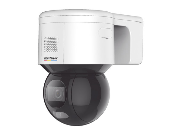 Cámara de vigilancia IP tipo domo Hikivision PT DS-2DE3A400BW-DE(T5), Lente de 4 mm, 2560 x 1440 (4MP), IR hasta 30m, IP66, Color Blanco.