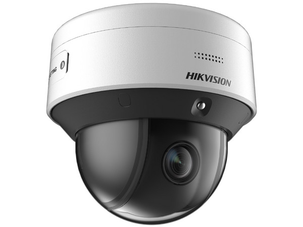 Cámara PTZ IP Hikvision DS-2DE3C210IX-DE(C1)(T5)(AR) de 2MP (1920 x 1080), Lente Motorizado de 2.8mm a 28mm, IR de 50m, Ranura MicroSD. Color Blanco.