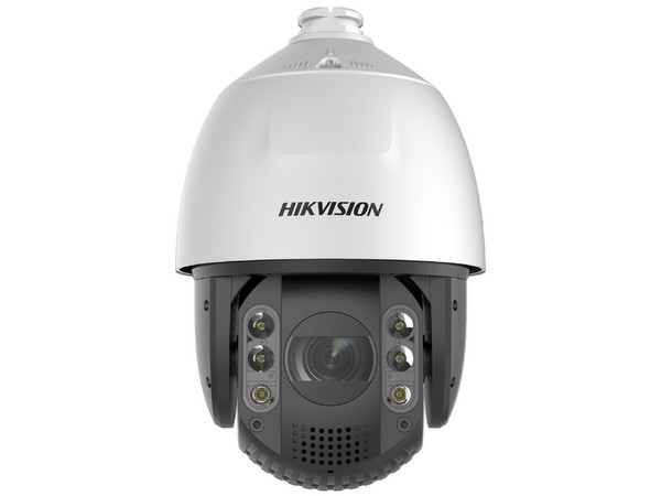 Cámara IP PTZ Tipo Domo Hikvision DS-2DE7A825IWG1-E de 8MP (3840 x 2160), Lente de 4.8mm, IR hasta 200m, IP66. Color Blanco.