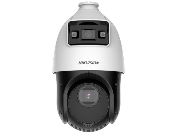 Cámara Tipo Domo PTZ Hikvision DS-2SE4C415MWG-E/14(F0) de 4MP (2560 x 1440), Lente de 2.8mm IR hasta 30m, IP66. Color Negro.