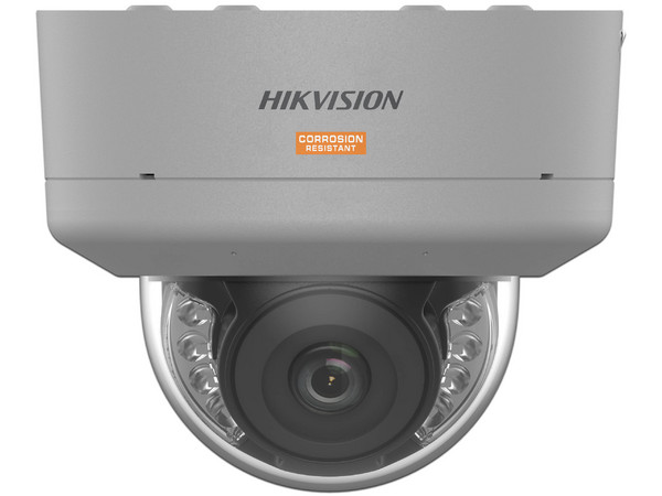 Cámara IP de Vigilancia Tipo Domo Hikvision DS-2XC3146G0H-LISU(PA) de 4MP (2688 x 1520), Lente de 2.8 mm, IR hasta 40m, Dual Light, ColorVu, IK10, IP68.