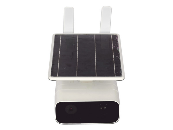 Kit de Cámara de Vigilancia IP Tipo Bala Hikvision DS-2XS2T41G0-ID/4G/C04S05 de 4MP, Lente 4 mm, Soporta MicroSD de hasta 256GB (no incluida) IR Hasta 30m, Incluye Panel solar, bateria de respaldo de litio 10Ah y accesorios de instalación, Color Blanco.