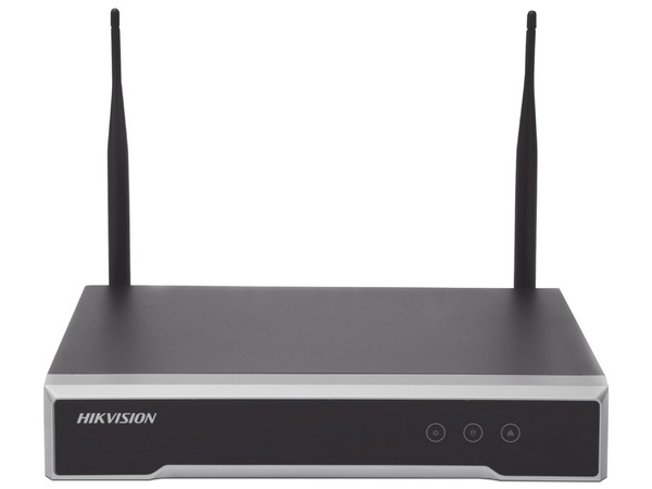 NA NVR Hikvision DS-7100NI-K1/W/M(C) de 4 canales IP, Salida de video HDMI/VGA, Resolución Full HD, Almacenamiento SATA de hasta 6TB (no incluidos).