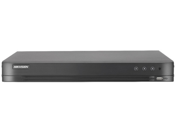 DVR Hikvision DS-7232HGHI-M2 de 32 Canales TurboHD y 2 adicionales IP, hasta 5MP, 2 Puertos SATA para Disco Duro de hasta 10TB (No incluido).