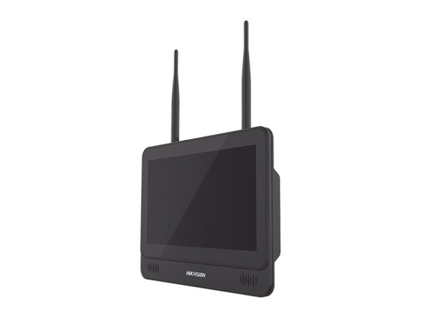 NVR Hikvision DS-7604NI-L1/W de 4 MP, 4 Canales de Video, H.265+, Pantalla LCD de 11.6