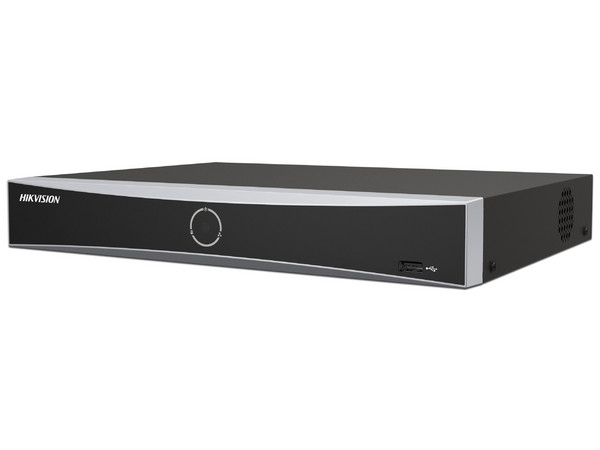 NVR Hikvision DS-7604NXI-K1/4P(E) de 4 Canales IP, 4 Puertos PoE, Reconocimiento Facial,1 Bahía de Disco Duro (No Incluido). Color Negro.