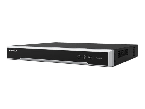 NVR Hikvision DS-7608NI-M2/8P de 32MP (8K), 8 Canales IP y 8 Puertos PoE, Soporta Cámaras con AcuSense, HDMI en 8K, 2 puertos SATA de hasta 14TB (No incluye disco duro).