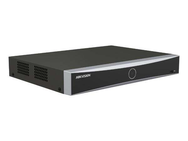 NVR Hikvision DS-7608NXI-K1/8P(E) de 8 Canales IP, 8 Puertos PoE,  Reconocimiento Facial, 1 Bahía de Disco Duro. Color Negro.