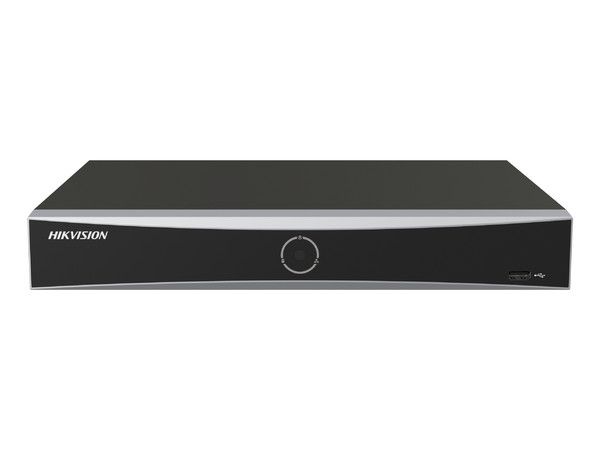 NVR Hikvision DS-7608NXI-K1/8P(E) de 8 Canales IP, 8 Puertos PoE,  Reconocimiento Facial, 1 Bahía de Disco Duro. Color Negro.