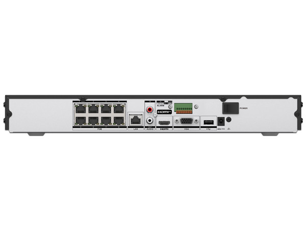 NVR Hikvision de 12 Megapixeles, 8 canales IP.