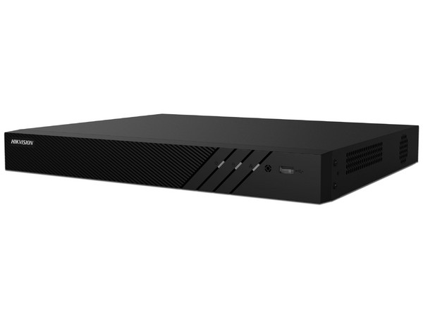 NVR Hikvision DS-7616NI-Q2/16P(E) de 16 canales IP, 16 Puertos PoE+, Salida de video HDMI/VGA, Resolución 4K, Almacenamiento de 2 x SATA de hasta 8TB (no incluidos). Color Negro.