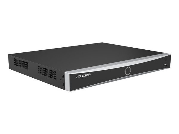 NVR Hikvision DS-7616NXI-I2/16P/VPRO, 32MP, Soporta 16 Canales IP, 16 Puertos PoE+, 8K, AcuSense, AcuSeek, Soporta 2 HDD de hasta 20TB (No incluido).