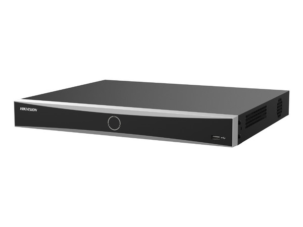 NVR Hikvision DS-7616NXI-K2(E) de 16 Canales IP, AcuSense, Reconocimiento Facial, 2 Bahías de Disco Duro (No Incluido). Color Negro.