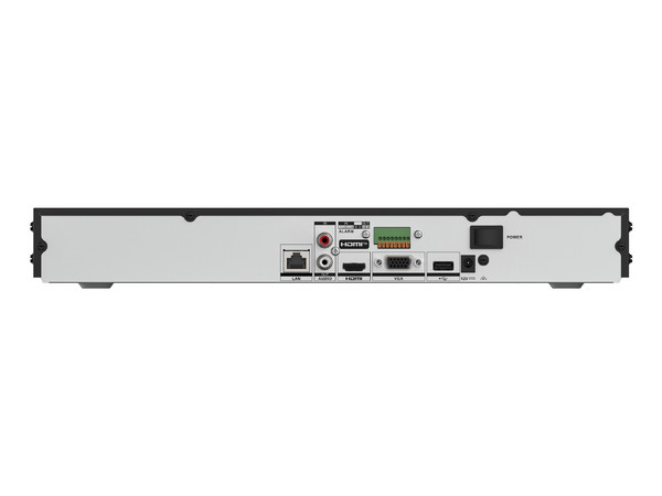 NVR Hikvision DS-7616NXI-K2(E) de 16 Canales IP, AcuSense, Reconocimiento Facial, 2 Bahías de Disco Duro (No Incluido). Color Negro.