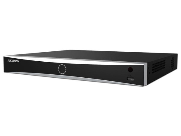 NVR Hikvision DS-7632NXI-K2/16P, 12MP, 4K, soporta 32 canales IP, reconocimiento facial, PoE+.