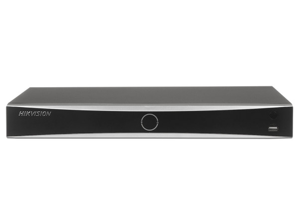 NVR Hikvision DS-7632NXI-K2/16P, 12MP, 4K, soporta 32 canales IP, reconocimiento facial, PoE+.