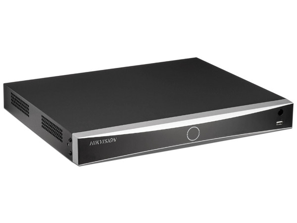 NVR Hikvision DS-7632NXI-K2/16P, 12MP, 4K, soporta 32 canales IP, reconocimiento facial, PoE+.