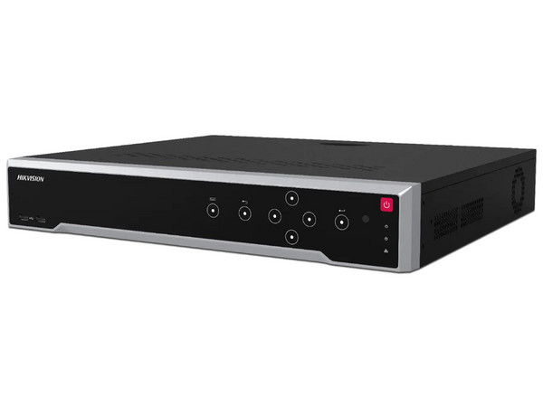 NVR Hikvision DS-7732NI-M4/16P de 32MP (8K), 32 Canales IP y 16 Puertos PoE, Soporta Cámaras con AcuSense, HDMI en 8K, 4 puertos SATA de hasta 14TB (No incluye disco duro).