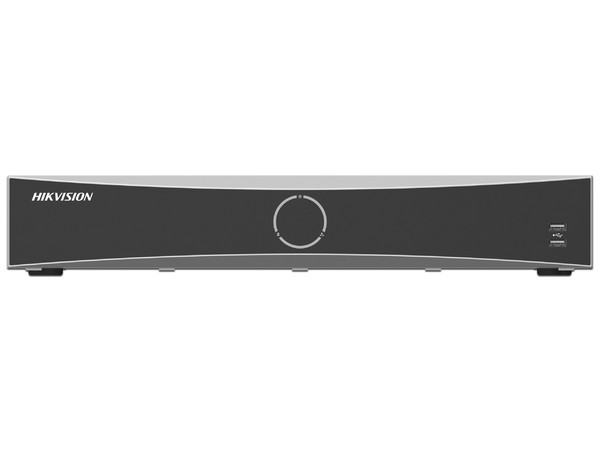 NVR Hikvision DS-7732NXI-K4/16P(E) de 32 canales IP, 16 Puertos PoE, Reconocimiento Facial, AcuSense, 4 Bahías de Disco Duro (No Incluidos). Color Negro.