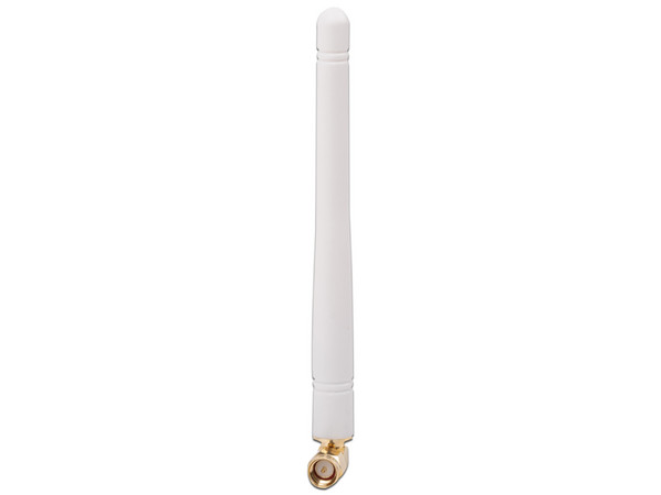 Antena WiFi de Repuesto para Cámaras IP Hikvision, 3 dBi de Ganancia, Frecuencia 2.4 - 2.5 GHz, Conector Terminal con PIN, Color Blanco.
