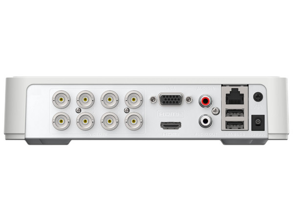 DVR Hikvision HIK-DS-7108HGHI-M1/T de 2MP (1080p), 8 Canales TURBOHD, AcuSense Lite, Audio Por Coaxitron, 1 Bahía para HDD (No Incluye Disco Duro), Color Blanco.
