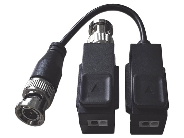 Kit de Transceptor (Baluns) TurboHD, Botón Push, Hasta 8 MP (4K), 100% Cobre, Soporta HD-TVI, AHD, CVI, CVBS, Audio por Coaxitron, Datos para Menú de Configurar Cámaras.