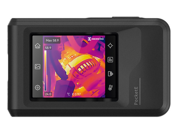 Cámara Termográfica Portátil Lente Térmico 1.35mm (96 x96), WiFi, IP54, Memoria Interna 4GB.