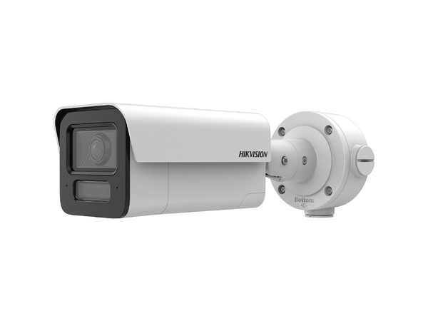Cámara IP Tipo Bala Hikvision IDS-2CD5T47G2/V-XS(2.8MM) de 4MP, Lente de 2.8mm, IR de Hasta 80m, Ranura MicroSD, IP67 y IK10. Color Blanco.