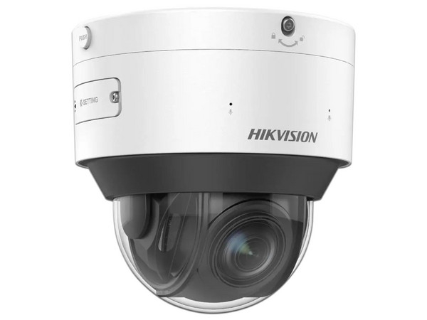 Cámara IP Tipo Domo Hikvision IDS-2CD7547G0-XZHS, 4 MP, Lente de hasta 12mm, Luz Dual (IR y Luz Blanca), Reconocimiento Facial, Micrófono integrado, IK10, Color Blanco.