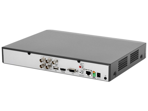 DVR Hikvision IDS-7204HUHI-M1/S de 4 canales TurboHD y 4 canales IP, 8MP, 1 puerto SATA de hasta 10TB (No incluye disco duro).