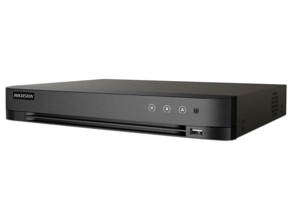DVR Pentahíbrido Hikvision 7200 series IDS-7208HQHI-M1/FA de 8 Canales BNC y 4 adicionales IP, hasta 4MP, 1 Puerto SATA para Disco Duro de hasta 10TB (No incluido).