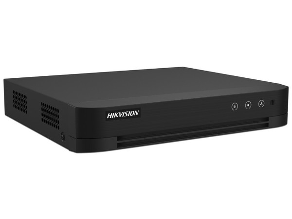 DVR Hikvision IDS-7208HUHI-M1/T de 8 Canales TurboHD + 8 Canales IP de hasta 8MP (4k), Audio dual por Coaxitron, Bahía de Disco Duro(No Incluido), H.265+