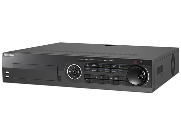 DVR de 16 Canales Hikvision TurboHD, 4 Canales IP, 4MP, 8 Bahías de Disco Duro de hasta 12TB, 16 entradas de audio físicas (Micrófono por Separado), 16 Entradas de Alarma, POS.