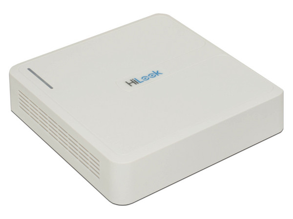 DVR HiLook DVR-108G-M1/T de 8 canales TurboHD y 1 canales IP, 2MP 1080p Lite, AcuSense Lite, 1 puerto SATA de hasta 4TB (No incluye disco duro), Color Blanco.