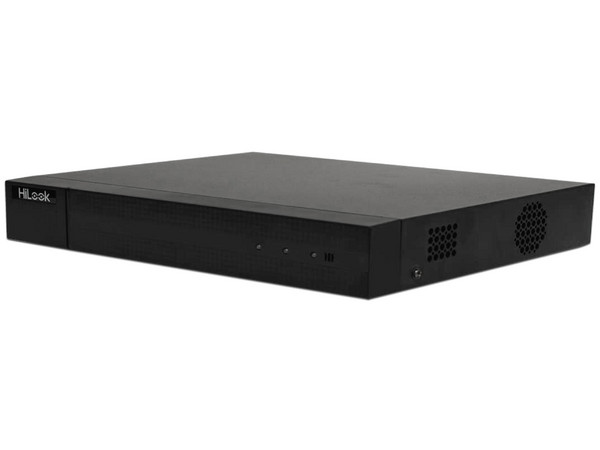 DVR HiLook DVR-204Q-F1 de 4 canales HDCVI, Analógico, hasta 6 TB de disco duro. Color negro.
