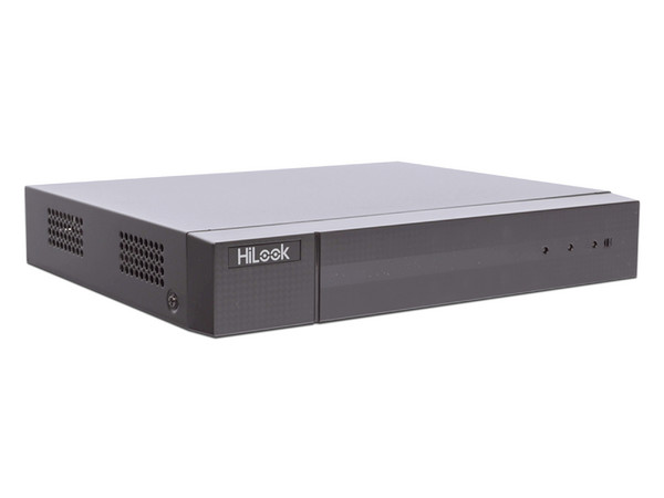 DVR HiLook 204Q-K1(C)(S) de 4MP Lite, 4 Canales TurboHD + 4 Canales IP, Puerto SATA hasta 10TB (No incluye disco duro).