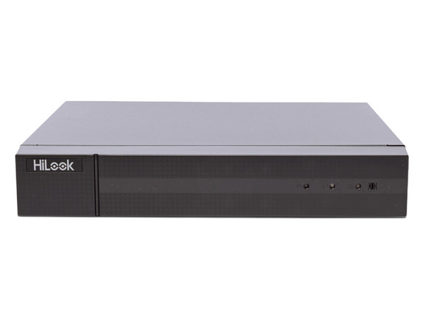DVR HiLook 204Q-K1(C)(S) de 4MP Lite, 4 Canales TurboHD + 4 Canales IP, Puerto SATA hasta 10TB (No incluye disco duro).