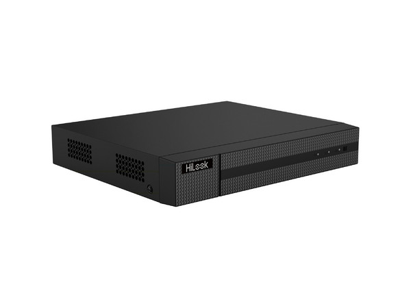 DVR HiLook DVR-204U-M1/T de 4 Canales TurboHD, 4 Canales IP, 8MP, AcuSense Lite, 1 Bahía de Disco Duro. Color Negro.