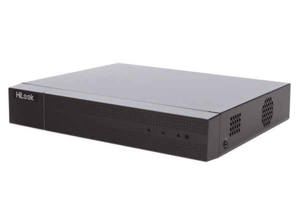 DVR HiLook 208Q-K1(C)(S) de 4MP, 8 Canales TurboHD + 4 Canales IP, Puerto SATA hasta 10TB (No incluye disco duro).