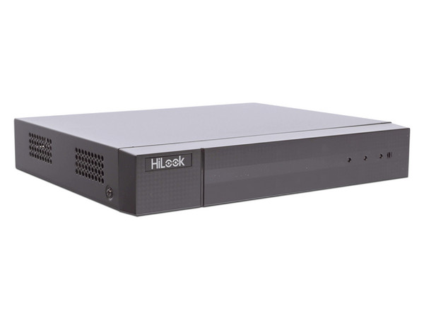 DVR HiLook DVR-216U-M2(C) de 16 Canales TurboHD, 8 Canales IP, 5MP, 1 Bahia de Disco Duro (No Incluido), Color Negro.
