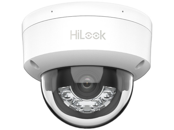 Cámara Tipo Domo de vigilancia Hikvision HiLook HIL-IPC-D120HA-U de 2MP, 1080p, IP67.