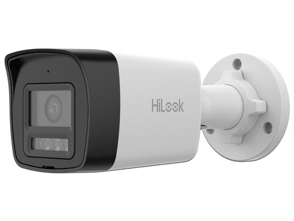 Cámara IP Tipo Bala HiLook IPC-B140HA-LUC de 4MP (2560 x 1440), Lente de 2.8mm, IR hasta 20m, IP67, Color Blanco.