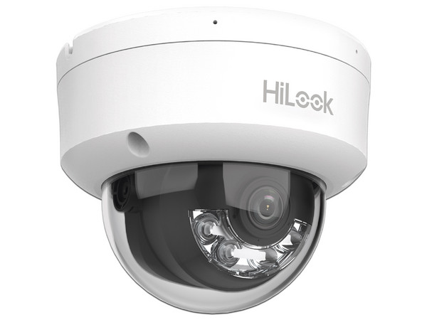 Cámara IP Tipo Domo Hilook IPC-D140HA-LUC de 4MP (2560 x 1440), Lente de 2.8mm, IR hasta 20m, Micrófono Integrado, IP67, Color Blanco.