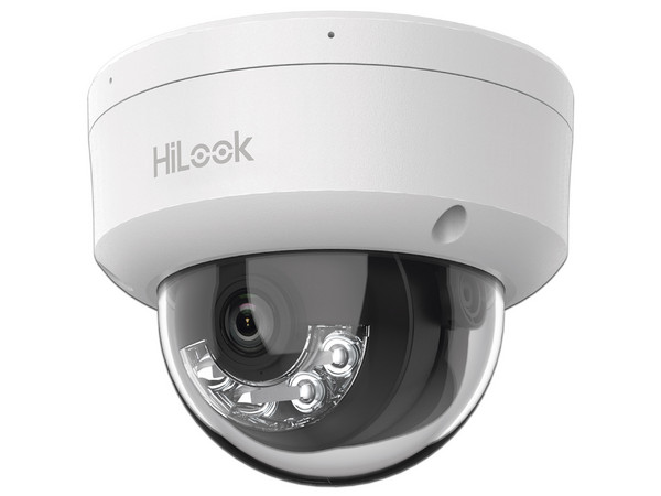 Cámara IP Tipo Domo Hilook IPC-D140HA-LUC de 4MP (2560 x 1440), Lente de 2.8mm, IR hasta 20m, Micrófono Integrado, IP67, Color Blanco.