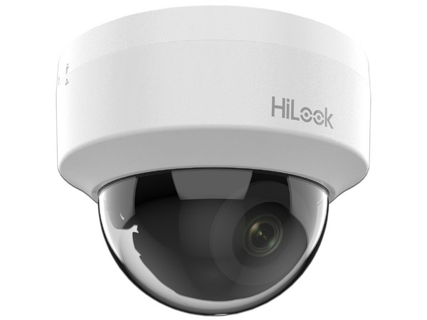 Cámara IP Tipo Domo HiLook IPC-D141H-C de 4MP (2560 x 1440), Lente de 2.8mm, IR de Hasta 20m. Color Blanco.