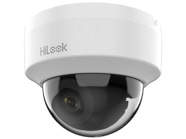 Cámara IP Tipo Domo HiLook IPC-D141H-C de 4MP (2560 x 1440), Lente de 2.8mm, IR de Hasta 20m. Color Blanco.