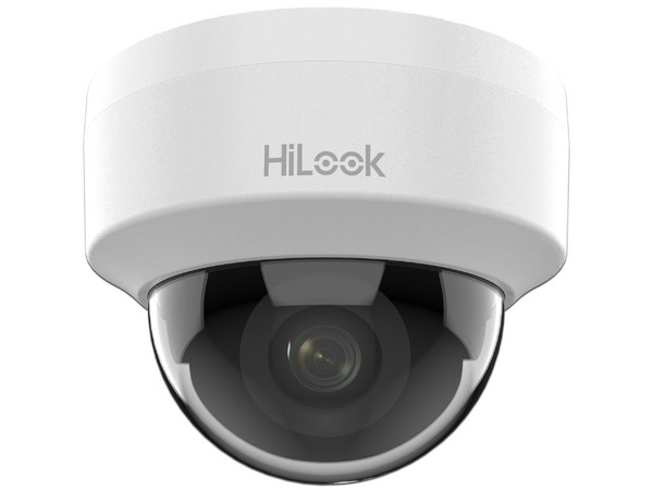 Cámara IP Tipo Domo HiLook IPC-D141H-C de 4MP (2560 x 1440), Lente de 2.8mm, IR de Hasta 20m. Color Blanco.