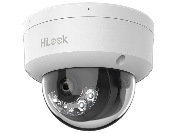 Cámara IP Tipo Domo HiLook IPCD140HALUC de 4MP (2560 x 1440), IR de Hasta 20m, Lente de 2.8mm. Color Blanco.