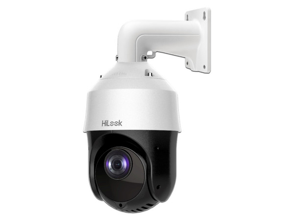 Cámara de Vigilancia IP Tipo Domo Hilook PTZ-T4215I-D(E) de 2MP (1920 x 1080), Lente 5 a 75 mm, IR Hasta 100m, Color Blanco.