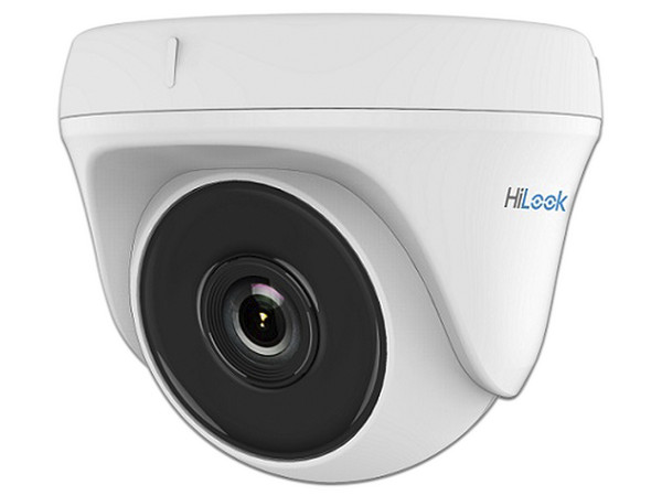 Cámara de vigilancia tipo domo HiLook THC-T110-P con IR hasta 20m, 720p de 1MP.